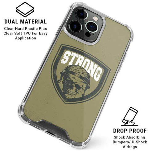 Military Strong iPhone 16 Pro Clear Case