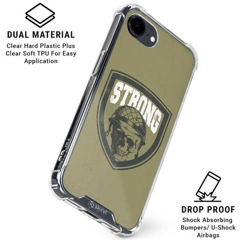 Military Strong iPhone 16e Clear Case
