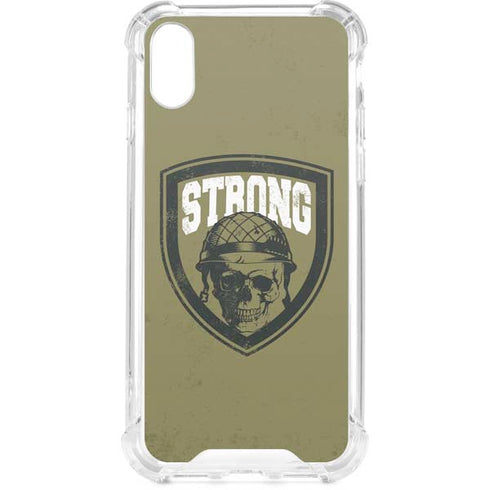 Military Strong iPhone XS Clear Case
