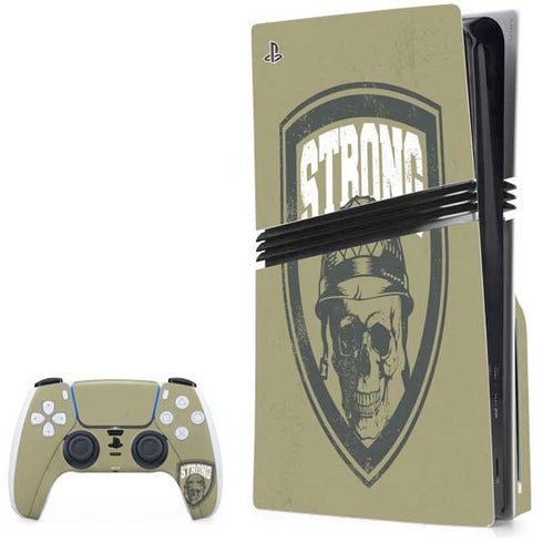 Military Strong PS5 Pro Disk Bundle Skin