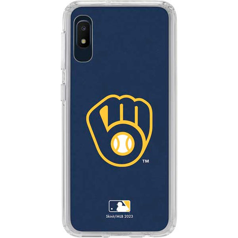 MLB Milwaukee Brewers - Solid Distressed Galaxy Cases