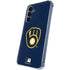 MLB Milwaukee Brewers - Solid Distressed Galaxy A55 5G Clear Case