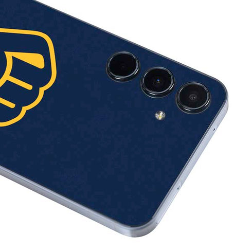 MLB Milwaukee Brewers - Solid Distressed Galaxy A55 5G Skin