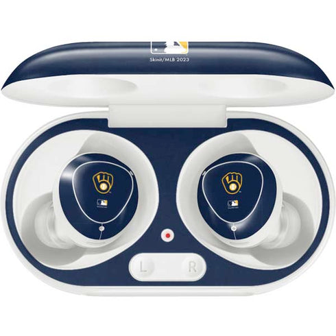 MLB Milwaukee Brewers - Solid Distressed Galaxy Buds Plus Skin