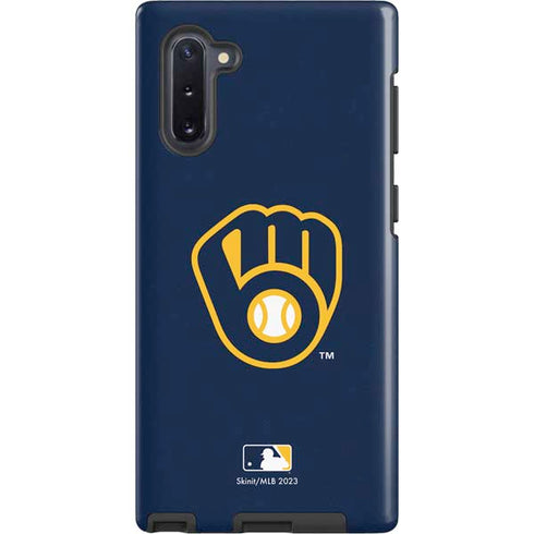 MLB Milwaukee Brewers - Solid Distressed Galaxy Cases