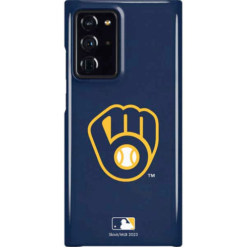 MLB Milwaukee Brewers - Solid Distressed Galaxy Cases