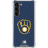 MLB Milwaukee Brewers - Solid Distressed Galaxy S24 FE Clear Case