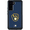 MLB Milwaukee Brewers - Solid Distressed Galaxy S24 Plus Waterproof Case