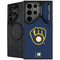 MLB Milwaukee Brewers - Solid Distressed Galaxy S24 Ultra Kickstand Case