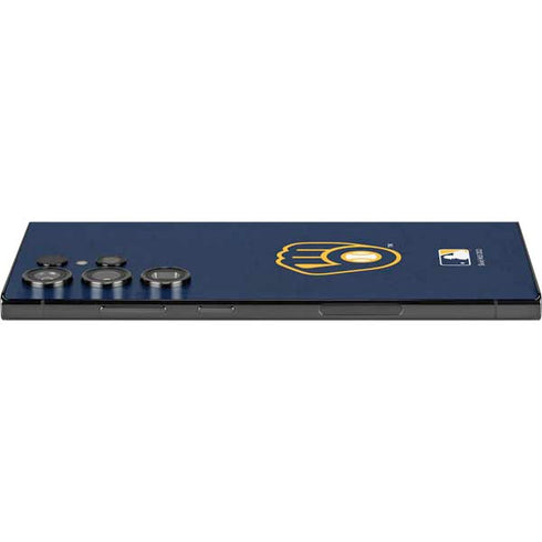 MLB Milwaukee Brewers - Solid Distressed Galaxy S25 Ultra Skin