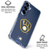 MLB Milwaukee Brewers - Solid Distressed Galaxy S25 Clear Case