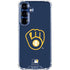 MLB Milwaukee Brewers - Solid Distressed Galaxy S25 Plus Clear Case