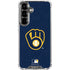 MLB Milwaukee Brewers - Solid Distressed Galaxy S26 Clear Case