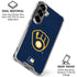 MLB Milwaukee Brewers - Solid Distressed Galaxy S26 Clear Case