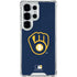MLB Milwaukee Brewers - Solid Distressed Galaxy S26 Ultra Clear Case