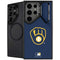 MLB Milwaukee Brewers - Solid Distressed Galaxy S26 Ultra Kickstand Case