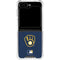 MLB Milwaukee Brewers - Solid Distressed Galaxy Z Flip6 Clear Case