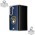 MLB Milwaukee Brewers - Solid Distressed Galaxy Z Fold6 Clear Case