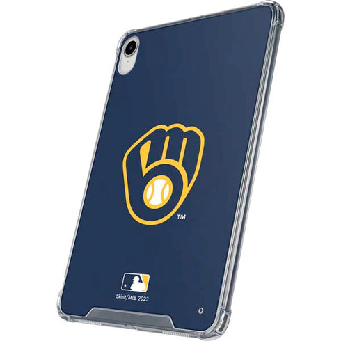 MLB Milwaukee Brewers - Solid Distressed iPad 11th Gen (2025) Clear Case
