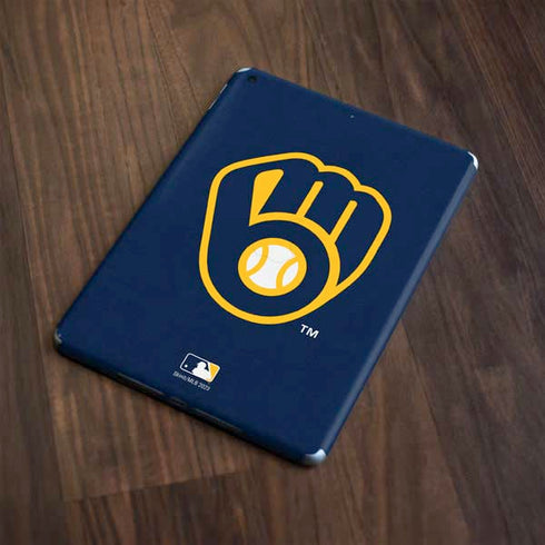 MLB Milwaukee Brewers - Solid Distressed Apple iPad Skin