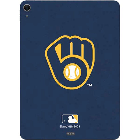 MLB Milwaukee Brewers - Solid Distressed Apple iPad Air Skin