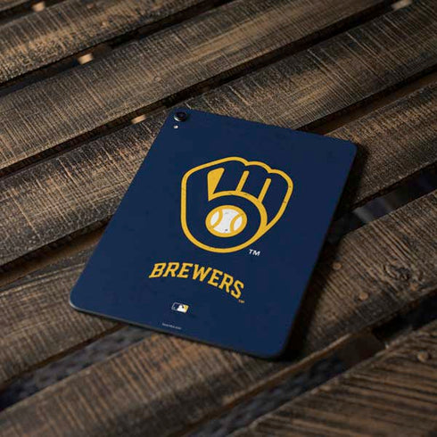 MLB Milwaukee Brewers - Solid Distressed Apple iPad Pro Skin