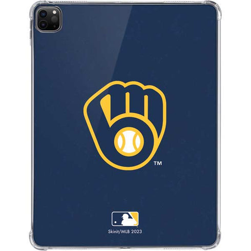 MLB Milwaukee Brewers - Solid Distressed iPad Pro 11in (2024) Clear Case