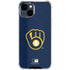 MLB Milwaukee Brewers - Solid Distressed iPhone 15 Clear Case