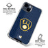 MLB Milwaukee Brewers - Solid Distressed iPhone 15 Clear Case