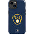 MLB Milwaukee Brewers - Solid Distressed iPhone 15 Impact Case