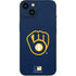 MLB Milwaukee Brewers - Solid Distressed iPhone 15 Skin