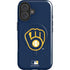 MLB Milwaukee Brewers - Solid Distressed iPhone 16 Magsafe Impact Case