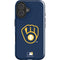 MLB Milwaukee Brewers - Solid Distressed iPhone 16 Plus Impact Case