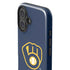 MLB Milwaukee Brewers - Solid Distressed iPhone 16 Plus Impact Case