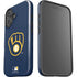 MLB Milwaukee Brewers - Solid Distressed iPhone 16 Plus Impact Case
