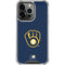 MLB Milwaukee Brewers - Solid Distressed iPhone 16 Pro Clear Case