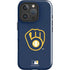 MLB Milwaukee Brewers - Solid Distressed iPhone 16 Pro Impact Case