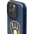 MLB Milwaukee Brewers - Solid Distressed iPhone 16 Pro Impact Case