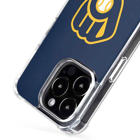 MLB Milwaukee Brewers - Solid Distressed iPhone 16 Pro MagSafe Case