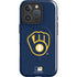 MLB Milwaukee Brewers - Solid Distressed iPhone 16 Pro Magsafe Impact Case