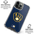 MLB Milwaukee Brewers - Solid Distressed iPhone 16 Pro Max Clear Case
