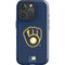 MLB Milwaukee Brewers - Solid Distressed iPhone 16 Pro Max Impact Case