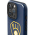 MLB Milwaukee Brewers - Solid Distressed iPhone 16 Pro Max Impact Case