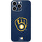 MLB Milwaukee Brewers - Solid Distressed iPhone 16 Pro Max Skin