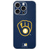 MLB Milwaukee Brewers - Solid Distressed iPhone 16 Pro Skin