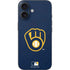 MLB Milwaukee Brewers - Solid Distressed iPhone 16 Skin