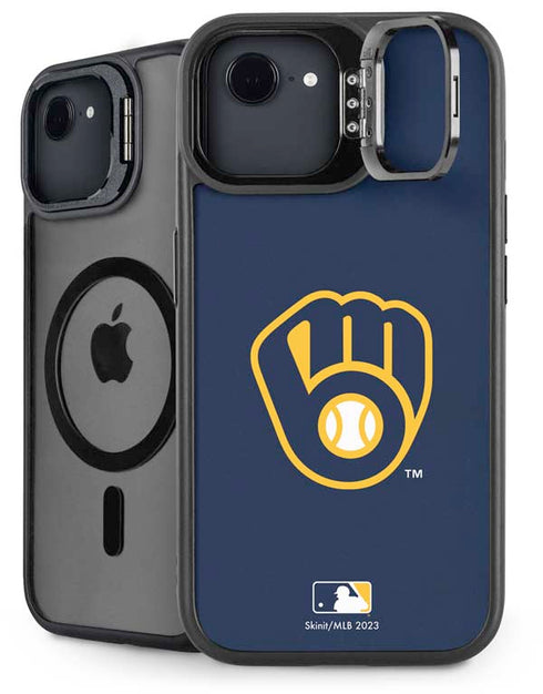 MLB Milwaukee Brewers - Solid Distressed iPhone 16e Kickstand Case