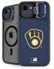 MLB Milwaukee Brewers - Solid Distressed iPhone 16e Kickstand Case