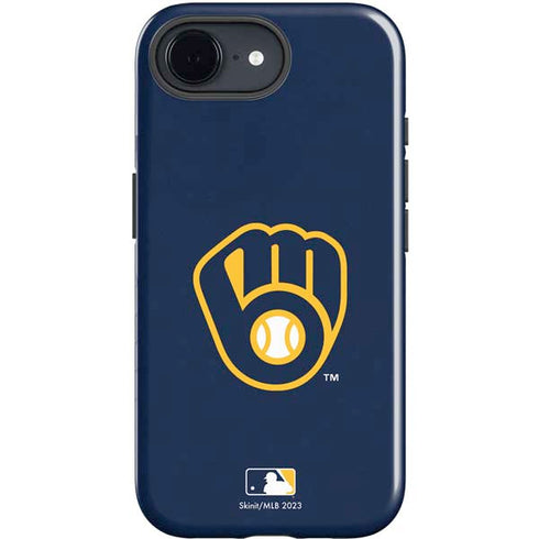 MLB Milwaukee Brewers - Solid Distressed iPhone 16e Impact Case