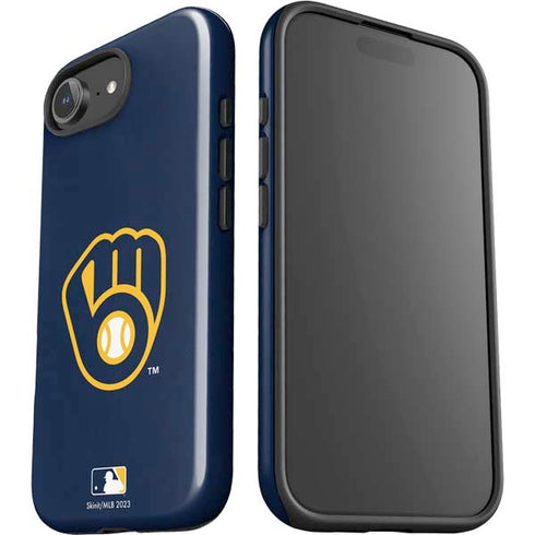 MLB Milwaukee Brewers - Solid Distressed iPhone 16e Impact Case